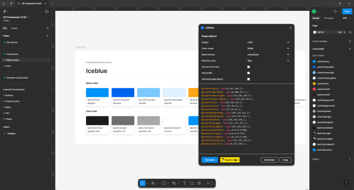 Local styles can be extracted using plugins